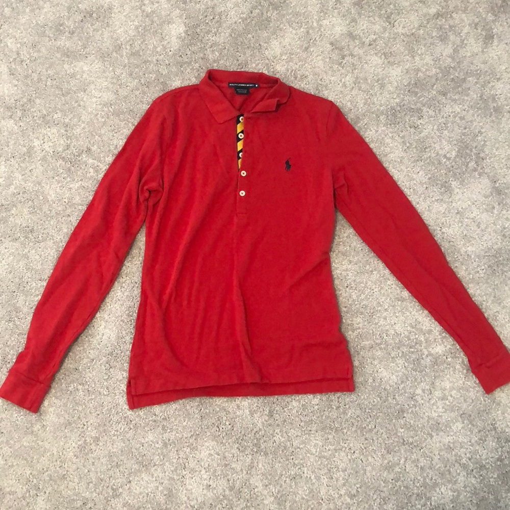 Women’s Long sleeve Ralph Lauren Polo in size M
